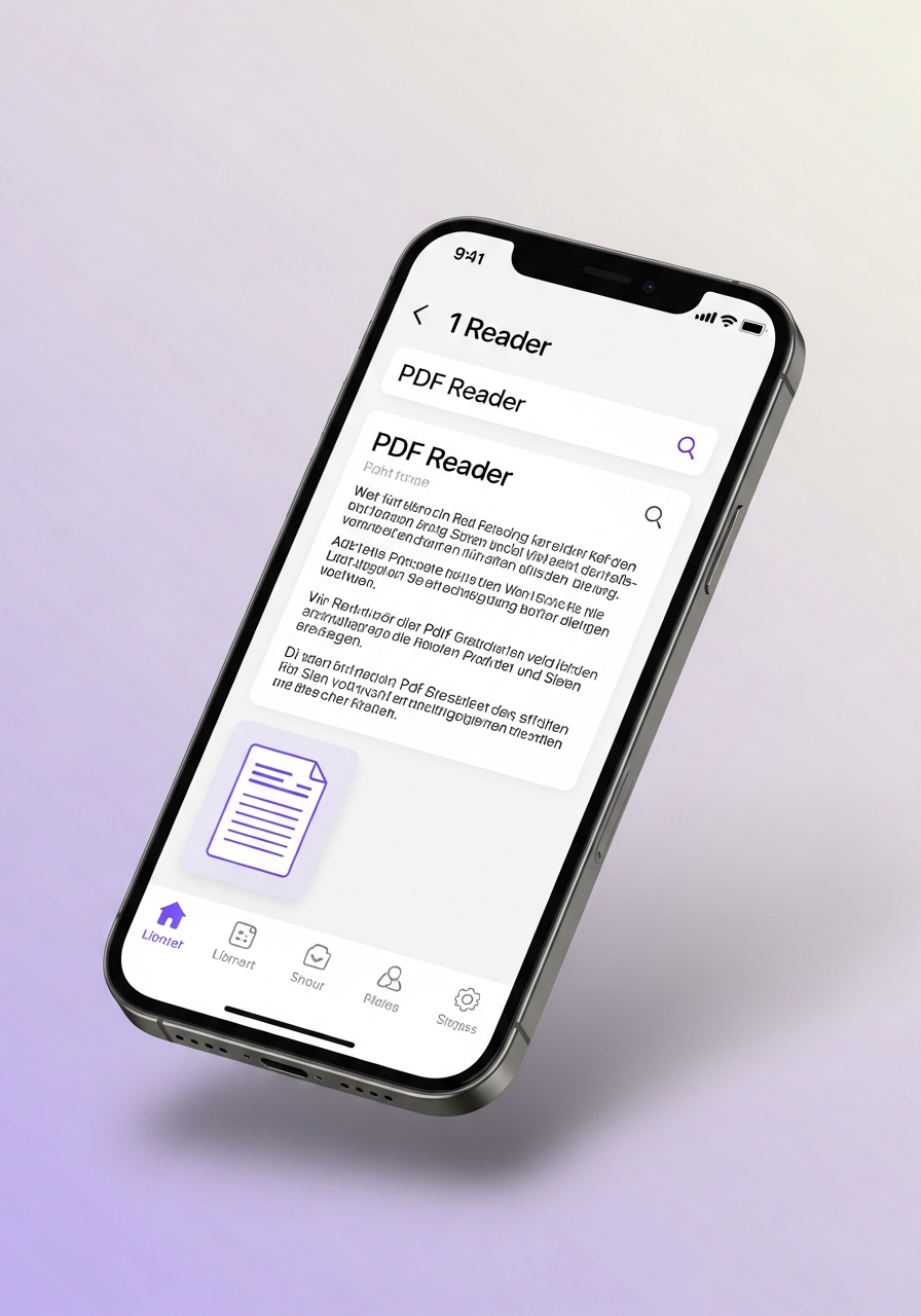 PDF Vorleser iOS App - Heller Modus